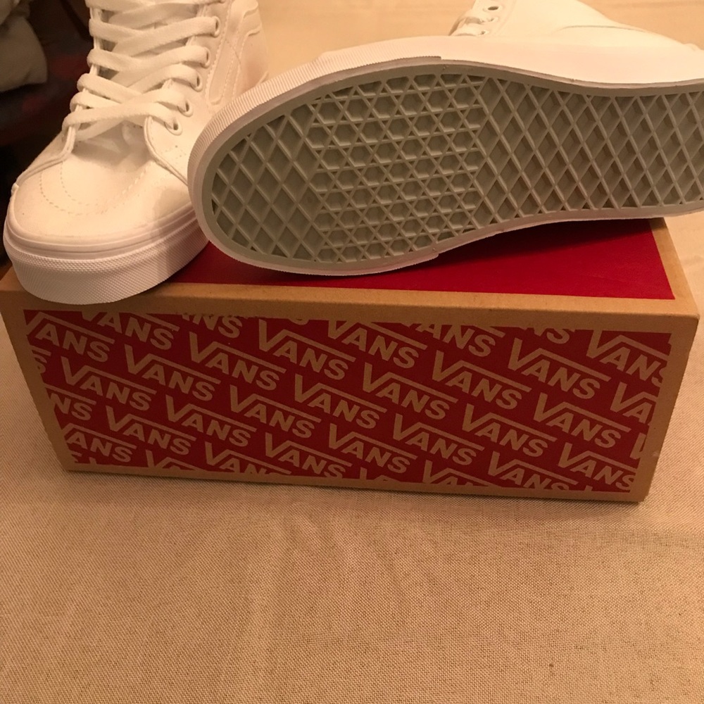 Vans white hightops